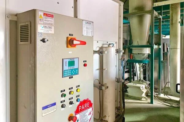 Coletor de residuos do centro de pintura